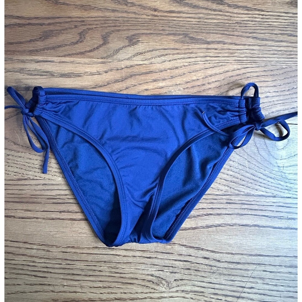 Kona Sol Women's Medium Coverage Tie Keyhole Hipster Bikini‎ Bottom Size Small